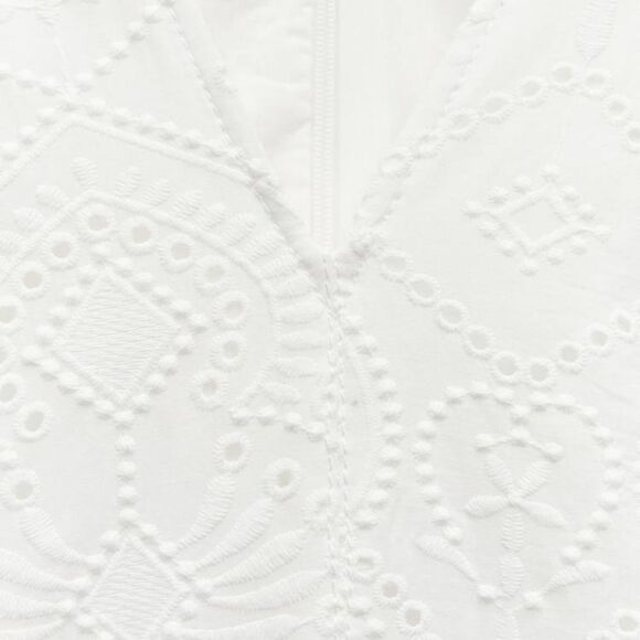 ZARA EMBROIDERED EYELET DRESS ZW COLLECTION - Picture 10 of 10